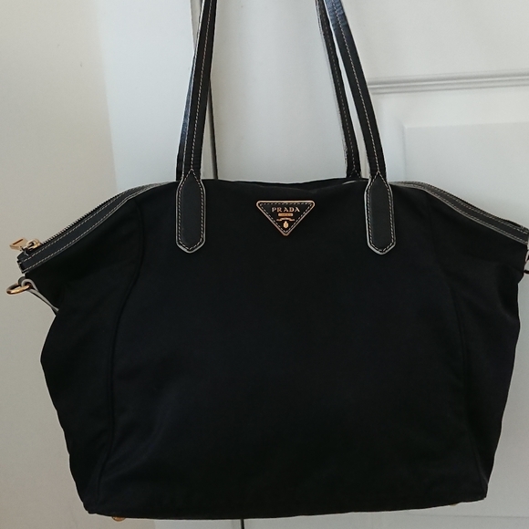 prada nylon shopper tote